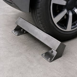 角型車止め ステンレス製 カーストッパー 2個1組 | 車庫・駐車場用