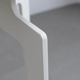 Deer leg オーク無垢（はぎ板）タイプ ホワイト脚 円形スツール 30cm