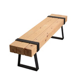 鉄帯ベンチ 黒脚