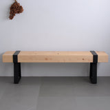 鉄帯ベンチ 黒脚