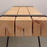 鉄帯ベンチ 黒脚