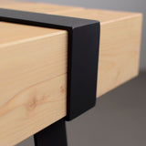 鉄帯ベンチ 黒脚