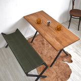 リビングダイニングテーブル ケレベック B【天板ブラウン】