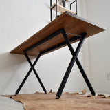 リビングダイニングテーブル ケレベック B【天板ブラウン】