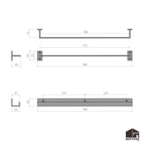 壁掛けマガジンラック【グレー】