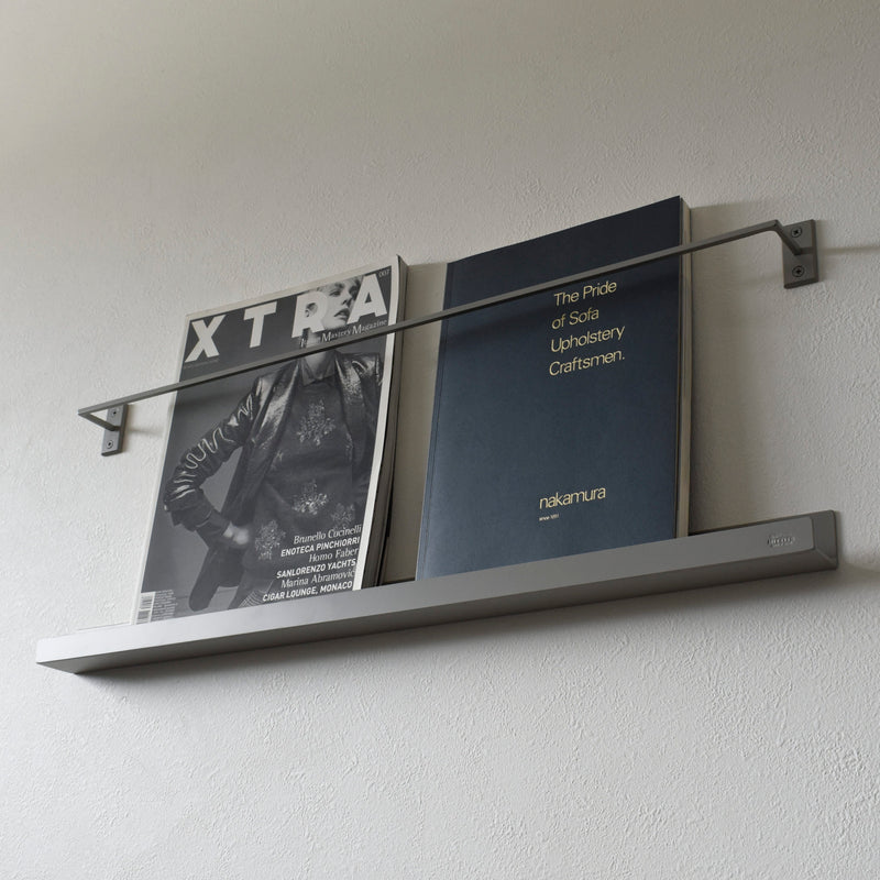 壁掛けマガジンラック【グレー】