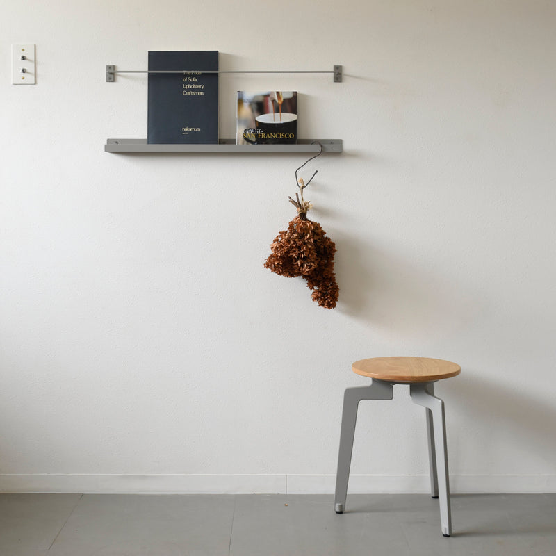 壁掛けマガジンラック【グレー】