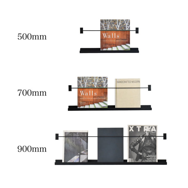 壁掛けマガジンラック【ブラック】