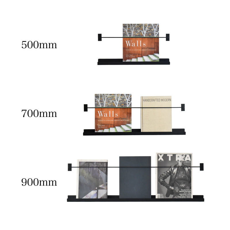 壁掛けマガジンラック【ブラック】