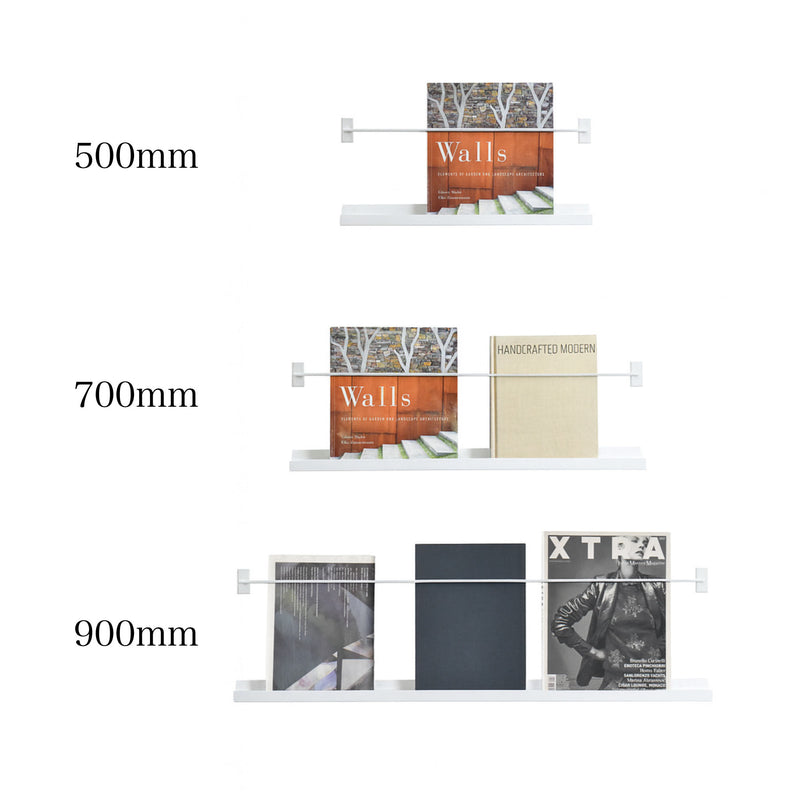 壁掛けマガジンラック【ホワイト】