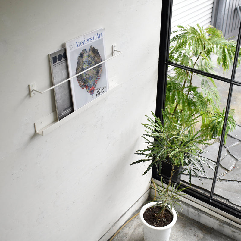 壁掛けマガジンラック【ホワイト】