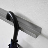 レール型 壁付け傘掛け【グレー】