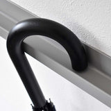 レール型 壁付け傘掛け【グレー】