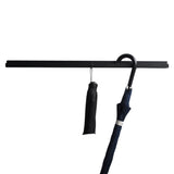 レール型 壁付け傘掛け【ブラック】