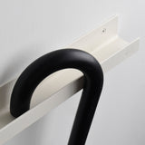 レール型 壁付け傘掛け【ホワイト】