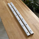 アイアン製 天板反り止め ホワイト　2本セット｜補強金具