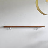 オーク手すり＋ブラケット× 2【白】 45～120cm