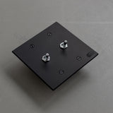 トグルスイッチ E  [2口正方形型] 3路式（片切対応）