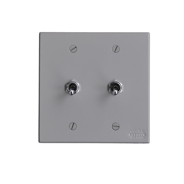 トグルスイッチ E  [2口正方形型] 3路式（片切対応）