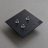 トグルスイッチ F  [3口正方形型] 3路式（片切対応）