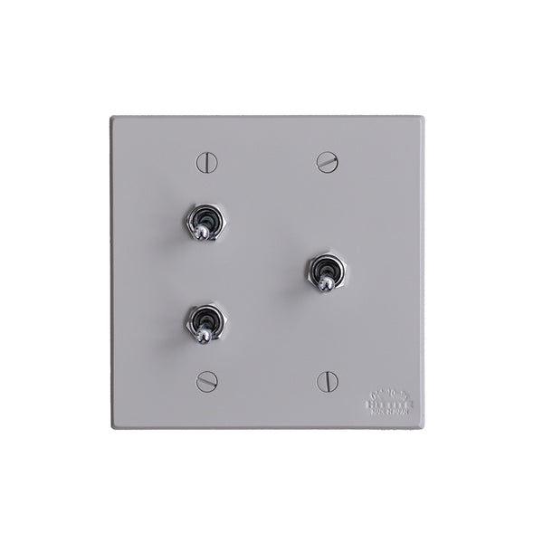 トグルスイッチ F  [3口正方形型] 3路式（片切対応）