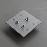 トグルスイッチ F  [3口正方形型] 3路式（片切対応）