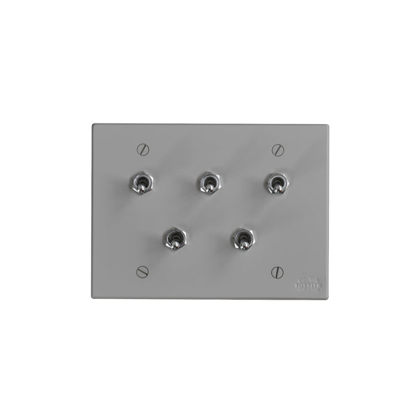 トグルスイッチ J  [5口2列型] 3路式（片切対応）