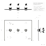 ステンレス製トグルスイッチ G＜3口長方形型＞ 3路式（片切対応）