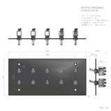 真鍮色トグルスイッチ M＜10口2列型＞ 3路式（片切対応）