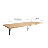 壁付けデスク 天板ナチュラル｜奥行き50cm