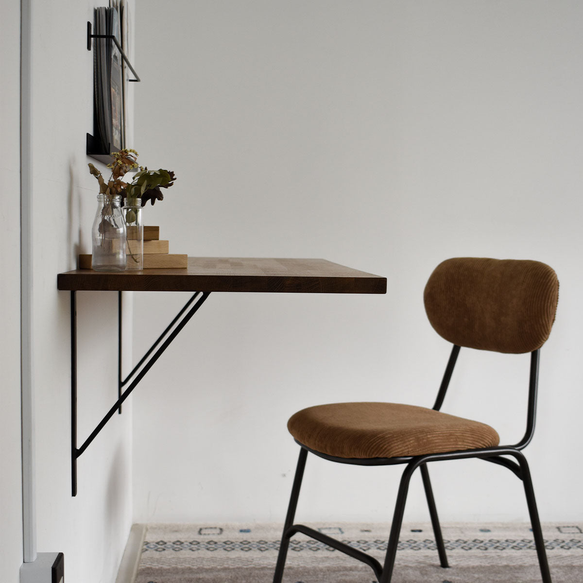 壁付けカウンター 天板ブラウン｜奥行き40cm – HITTITE pro.